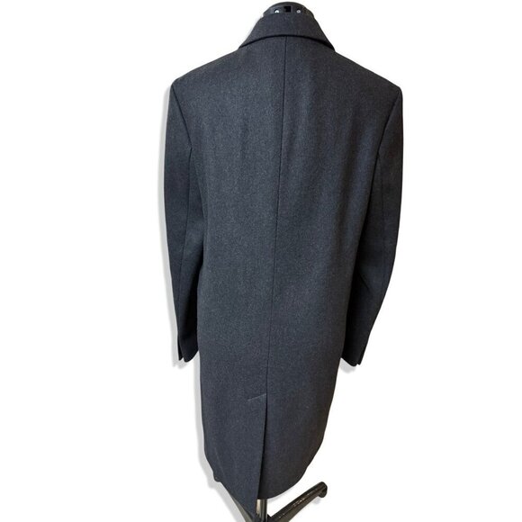 The Kooples Men’s Gray‎ Double-Breasted Wool Blend Overcoat Size FR 46/US 36 - Picture 7 of 16